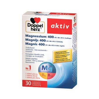 DOPPELHERZ AKTIV MAGNEESIUM 400MG TBL N30