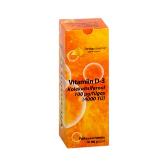 TERVISEPÜRAMIID D-3 VITAMIIN TILGAD 10ML 100MCG/TILK