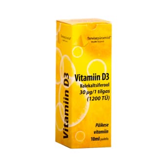 TERVISEPÜRAMIID D-3 VITAMIIN TILGAD 10ML 30MCG/TILK