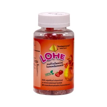 TERVISEPÜRAMIID LOHE MULTIVITAMIINI KUMMIKOMMID N60