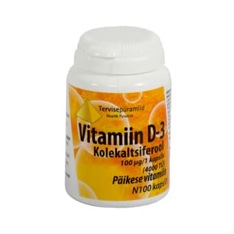 TERVISEPÜRAMIID D-3 VITAMIIN KAPSLID 100 MCG N100